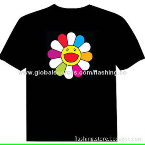 Hot Sale Custom LED T-shirt, Used for Night Cubs